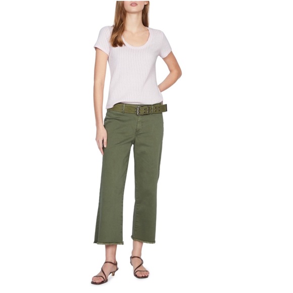 Sanctuary Pants - NWT Sanctuary Wide Leg Raw Hem Crop Pants Women's Size 24